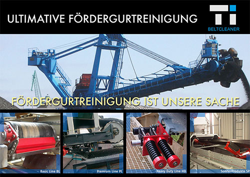 Fördergurtreinigung, Förderbandreinigung, Kopfabstreifer, MasterCleaner, PreCleaner, TI Beltcleaner
