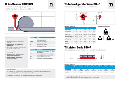 Fördergurtreinigung, Förderbandreinigung, Kopfabstreifer, MasterCleaner, PreCleaner, TI Beltcleaner